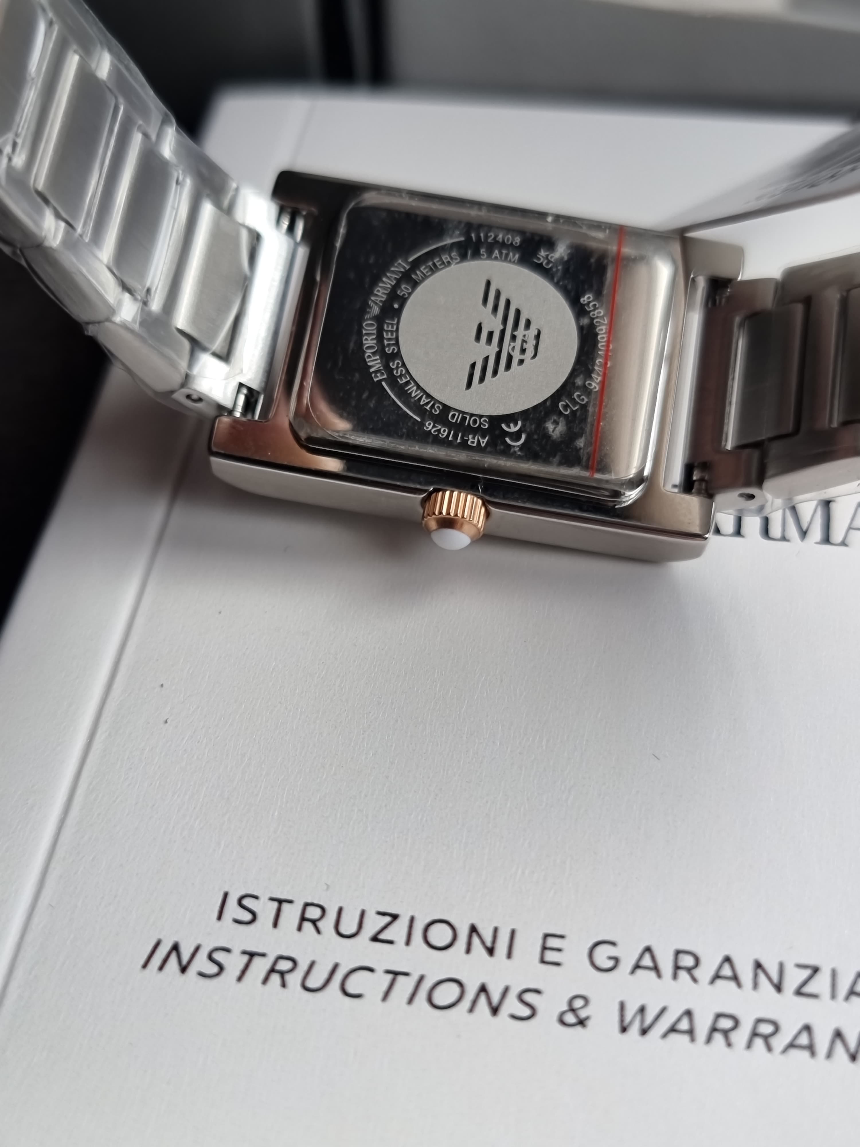 Emporio Armani Two Tone Analogue Watch AR11626