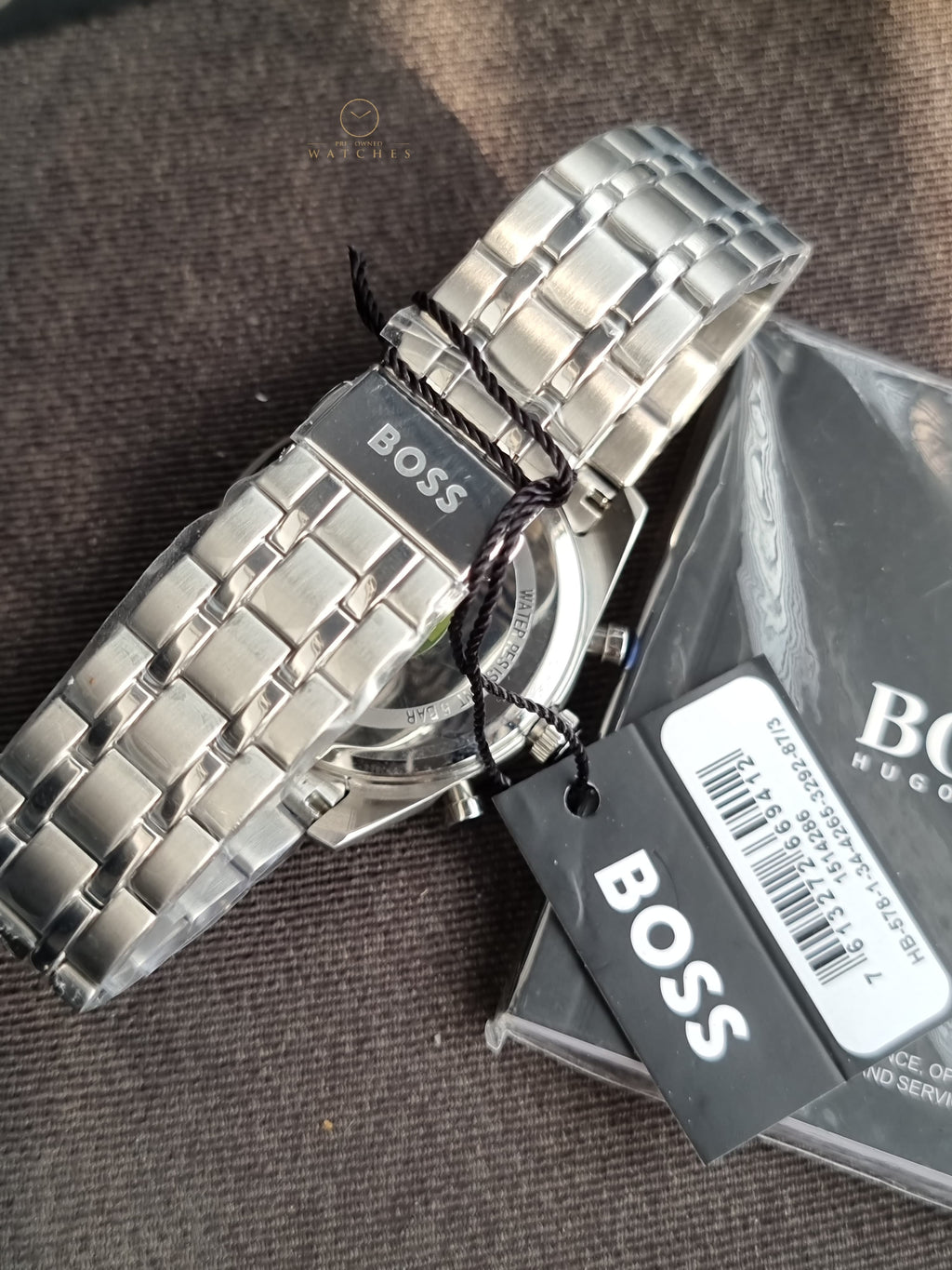 Hugo Boss Silver Stainless Steel Blue 41mm Dial Chronograph Quartz Watch for Gents - 1514286