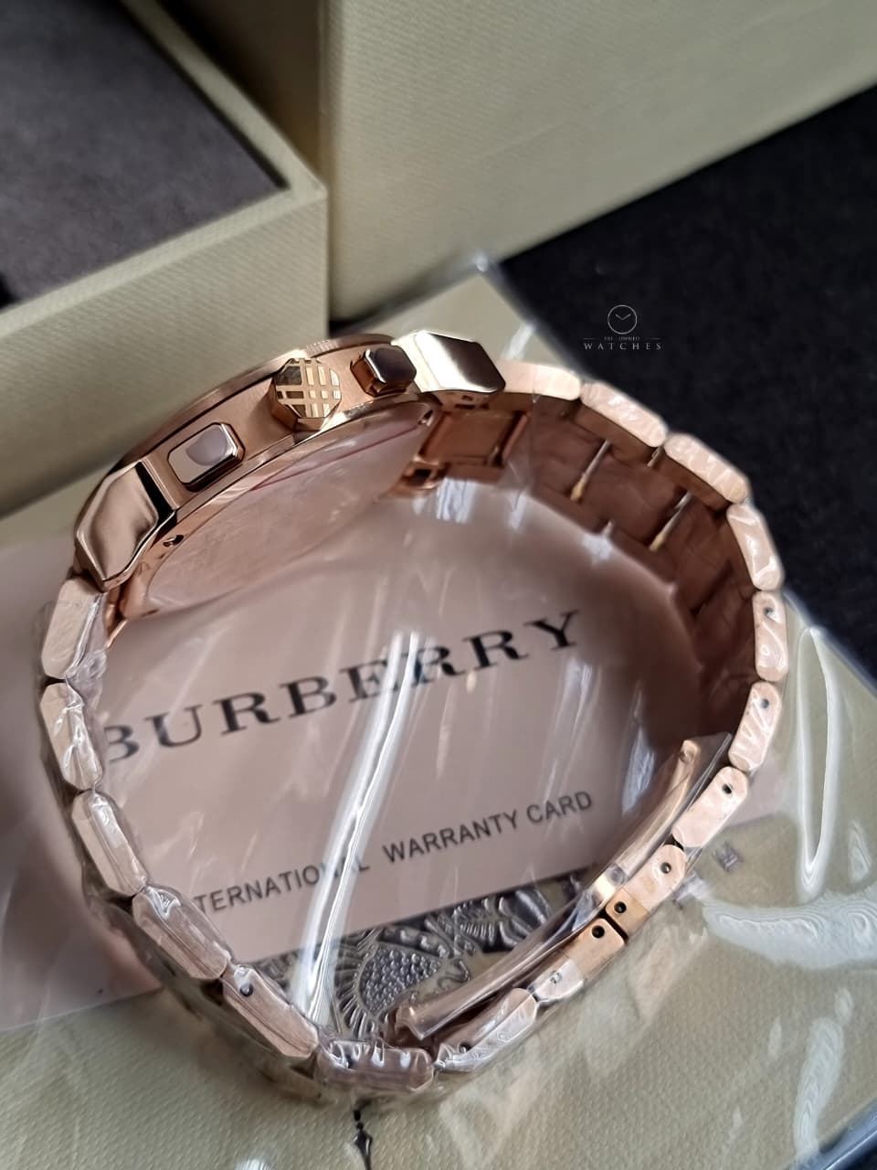 Burberry Rose gold Stainless Steel Bronze Dial Chronograph Quartz Men’s Watch - BU9754