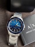Armani Exchange Analog Blue Dial Men's Stainless Steel Watch-Ax1950