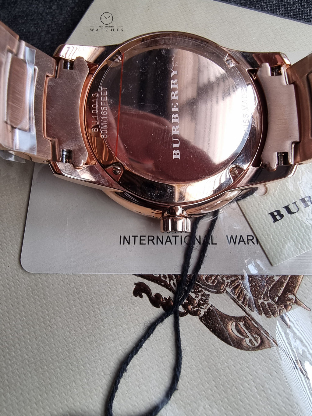 Burberry Men’s Swiss Made Stainless Steel Rose Gold Dial 40mm Watch BU10013