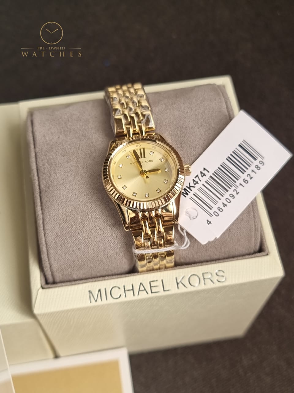 Michael Kors Lexington Three-Hand Gold-Tone MK4741 Stainless Steel Watch