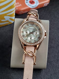 Fossil Riley Multifunction 38mm Rose Gold-Tone and Sand Leather Watch-  ES3466