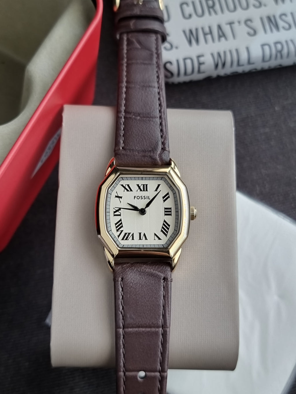 Fossil Harlow Quartz Cream Dial Ladies Watch ES5426