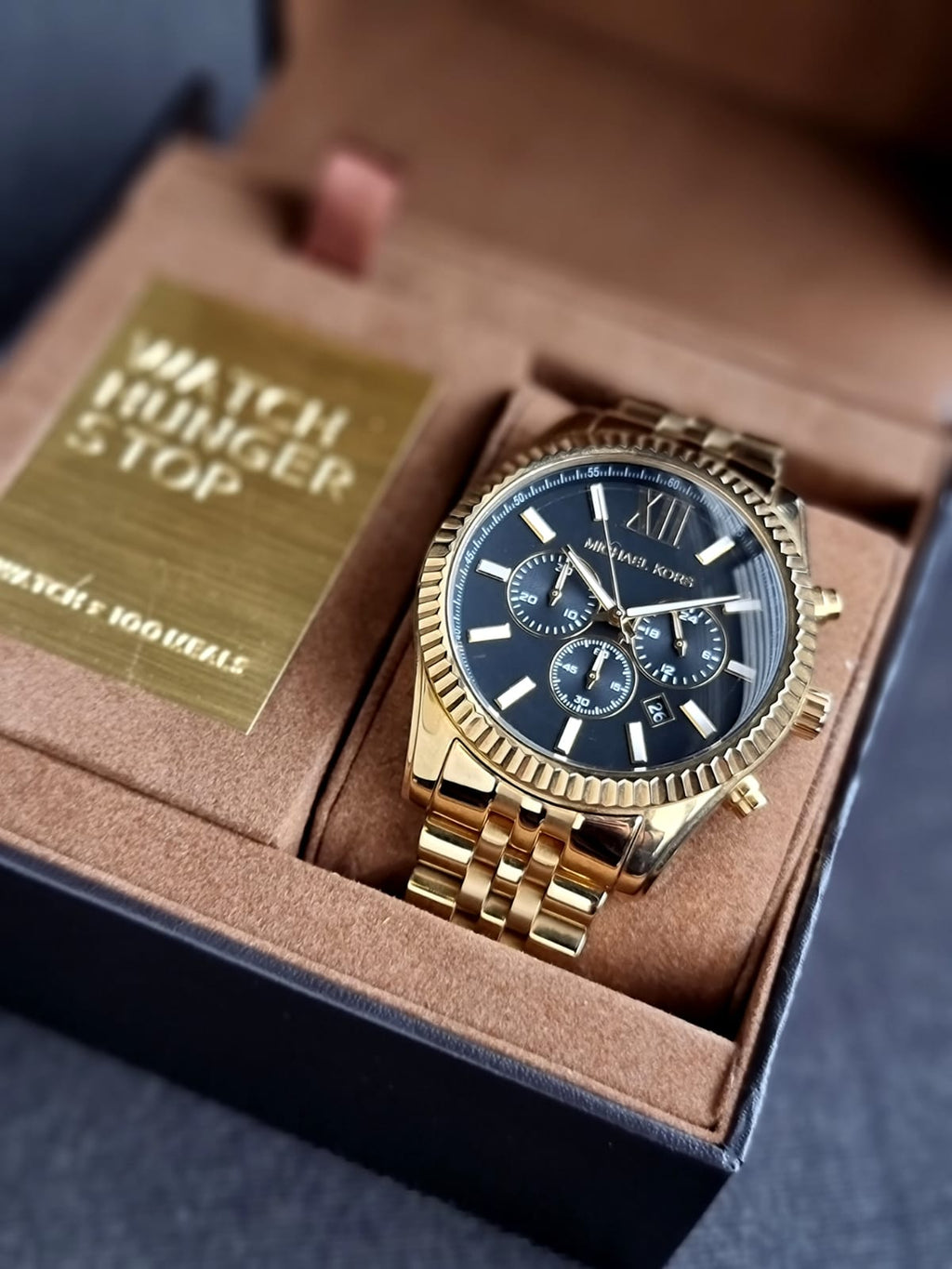 Michael Kors Men’s Quartz Stainless Steel Black Dial 45mm Watch MK8286