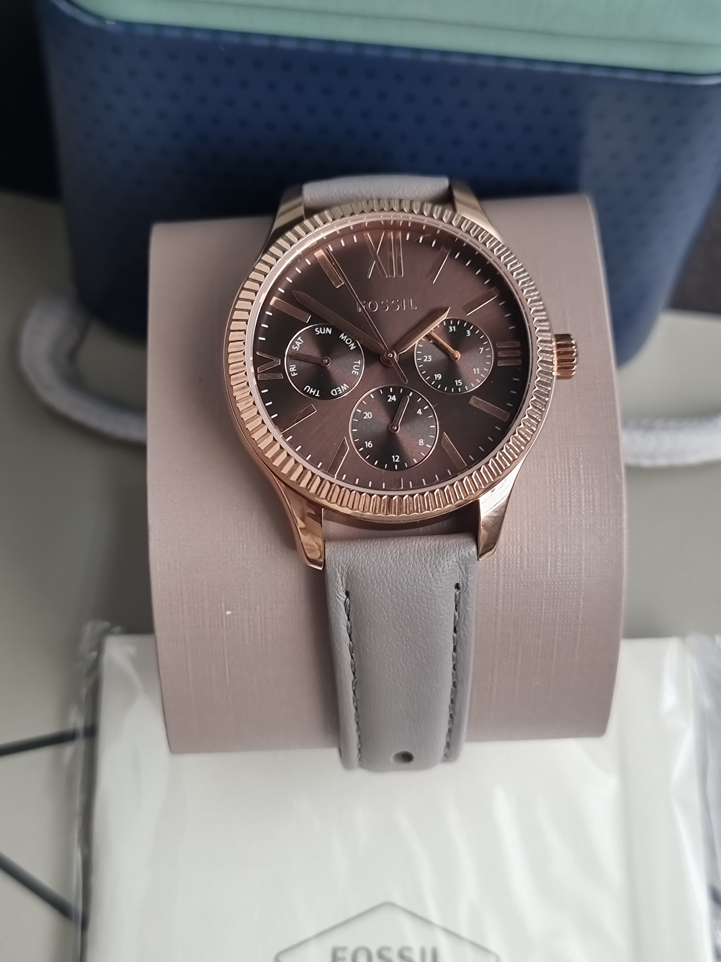 Fossil Analog Grey Dial Women's Watch-BQ3764