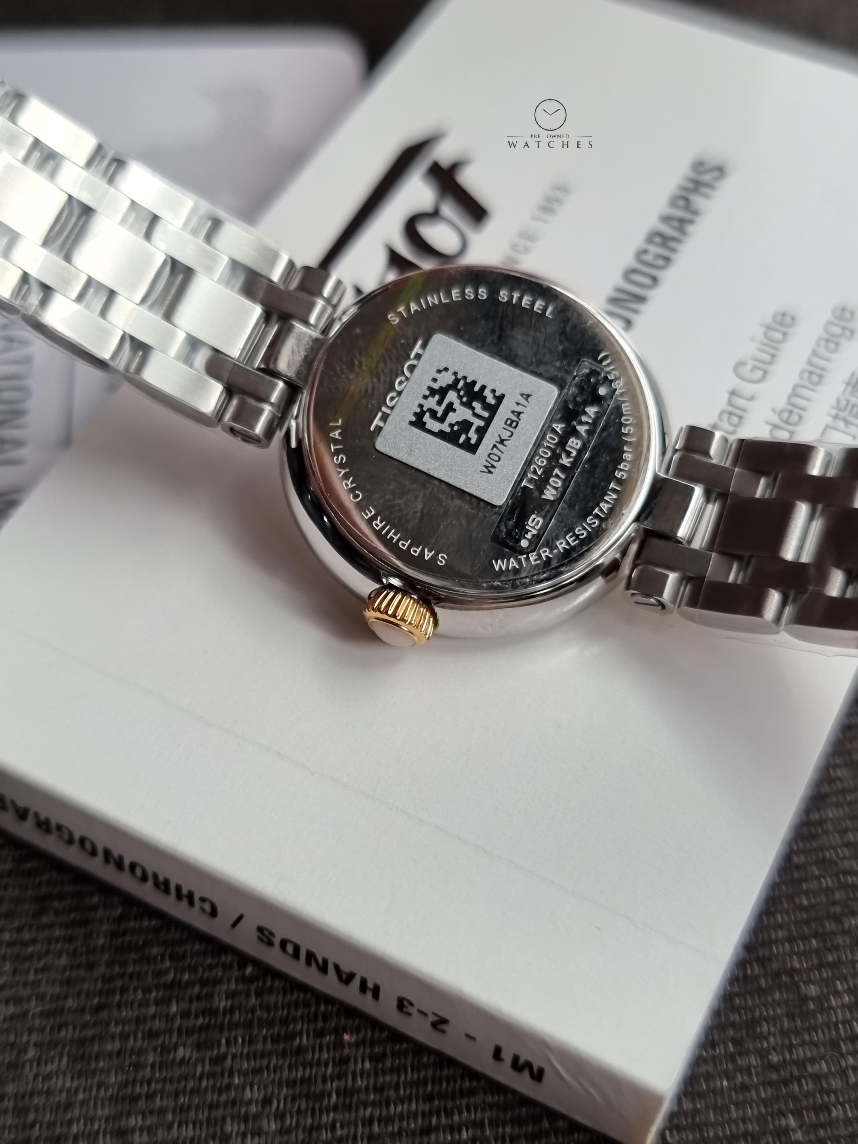 Tissot Classic Traditional Two-tone Stainless Steel White Dial Quartz Watch for Ladies - T126.010.22.013.00