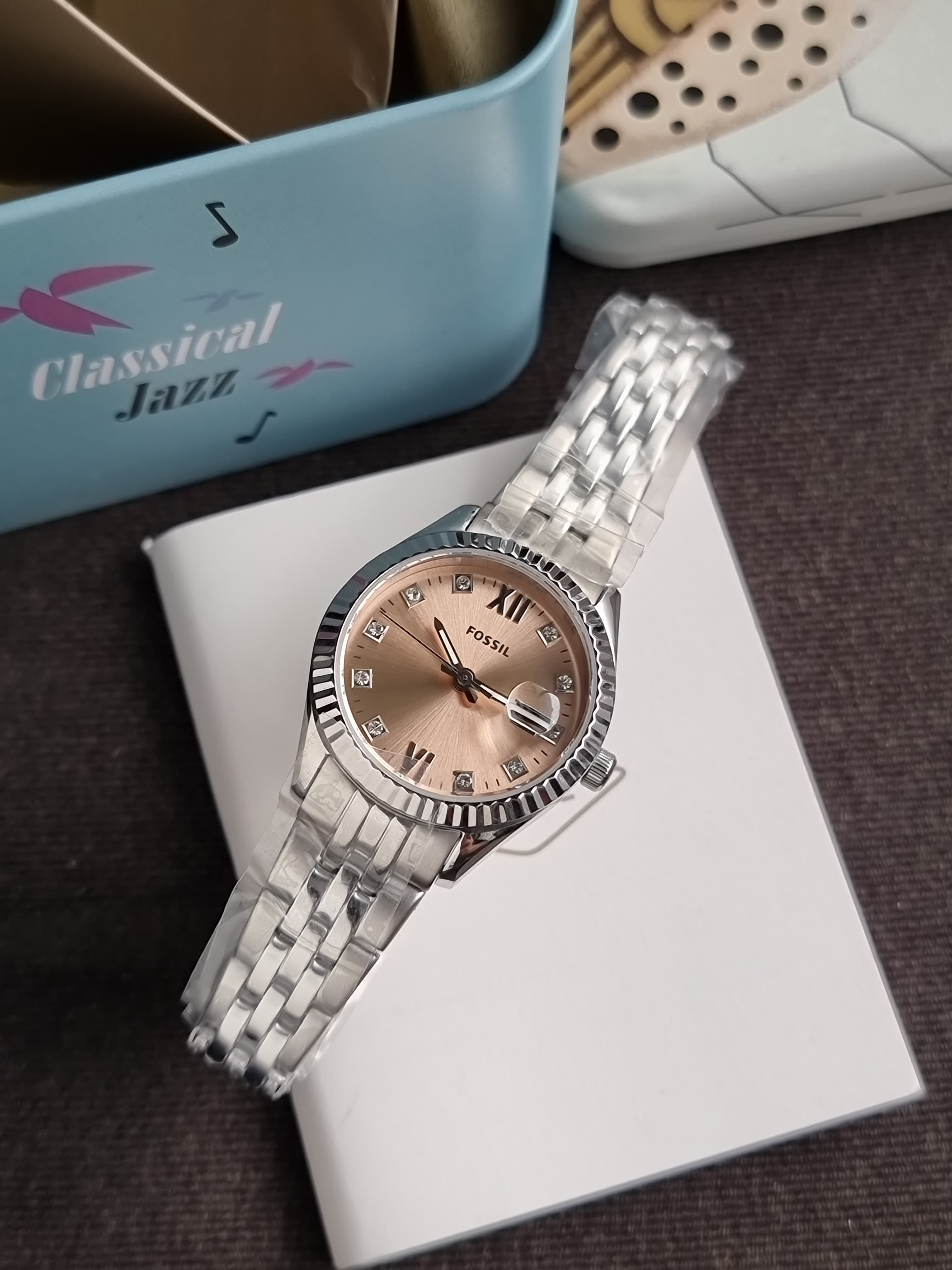 FS Women's Scarlette Micro Three-Hand Date Stainless Steel Watch - ES5150