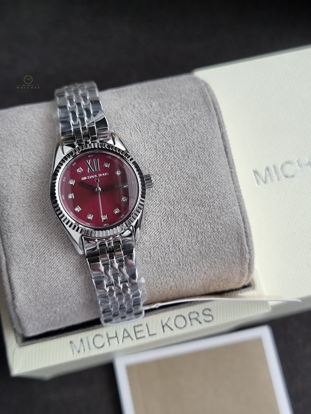 Michael Kors Lexington Silver 26mm Women’s Watch MK4968