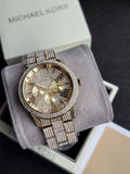 Michael Kors MK6789 Bradshaw Gold Tone Stainless Steel Pave Glitz Women's 42mm Bracelet Watch