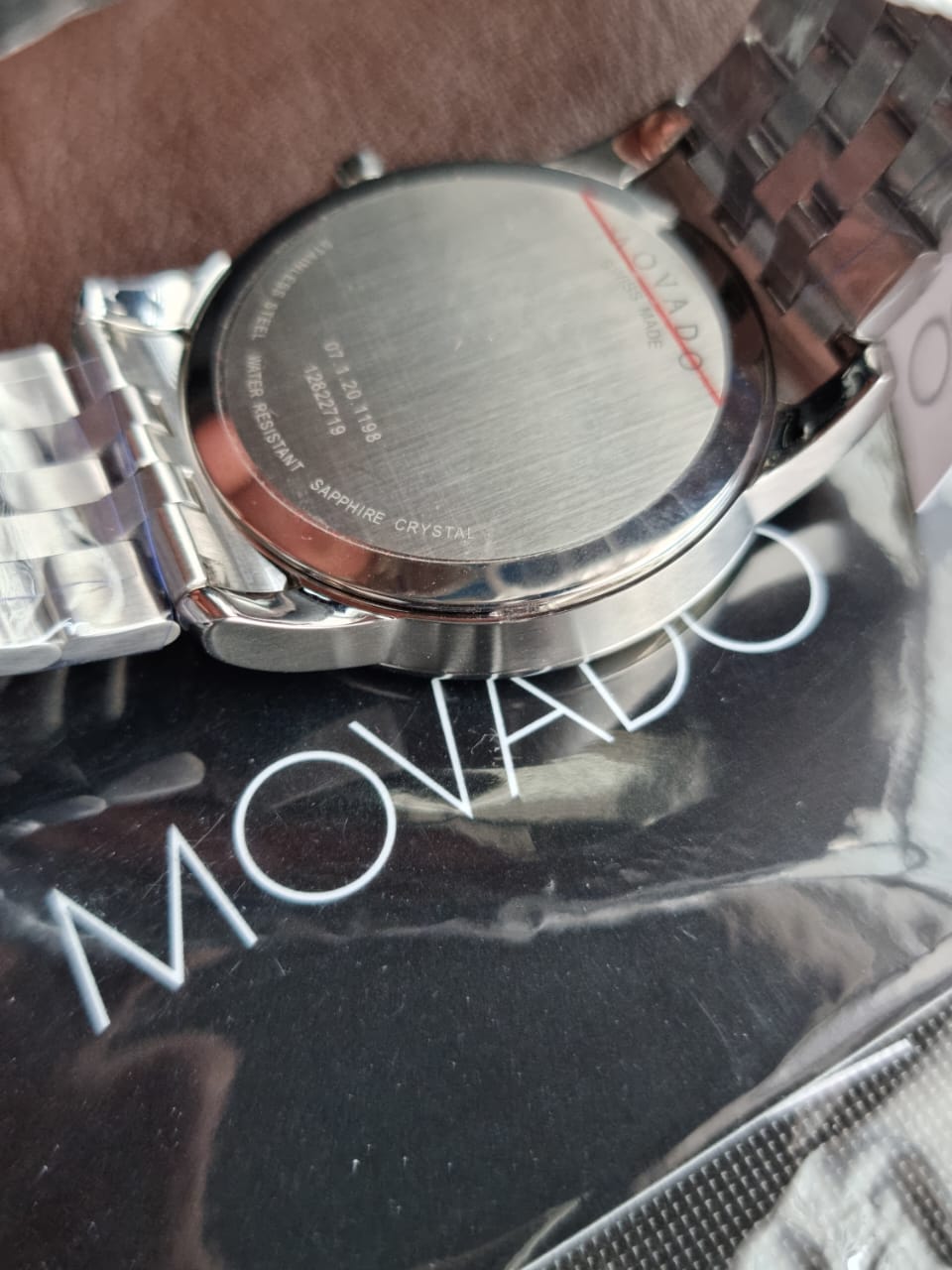 Movado Men’s Swiss Made Quartz Stainless Steel Blue Dial 40mm Watch 0606982