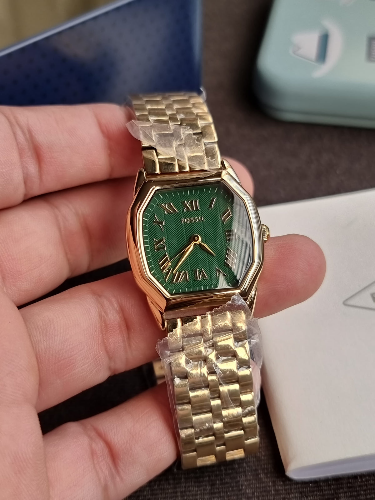 Fossil Harlow Quartz Green 27mm Dial Ladies Watch
ES5451 (Without Tag)