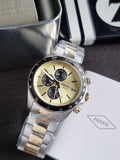 Fossil FS6126 Autocross Multifunction 42mm Two-Tone Stainless Steel Watch