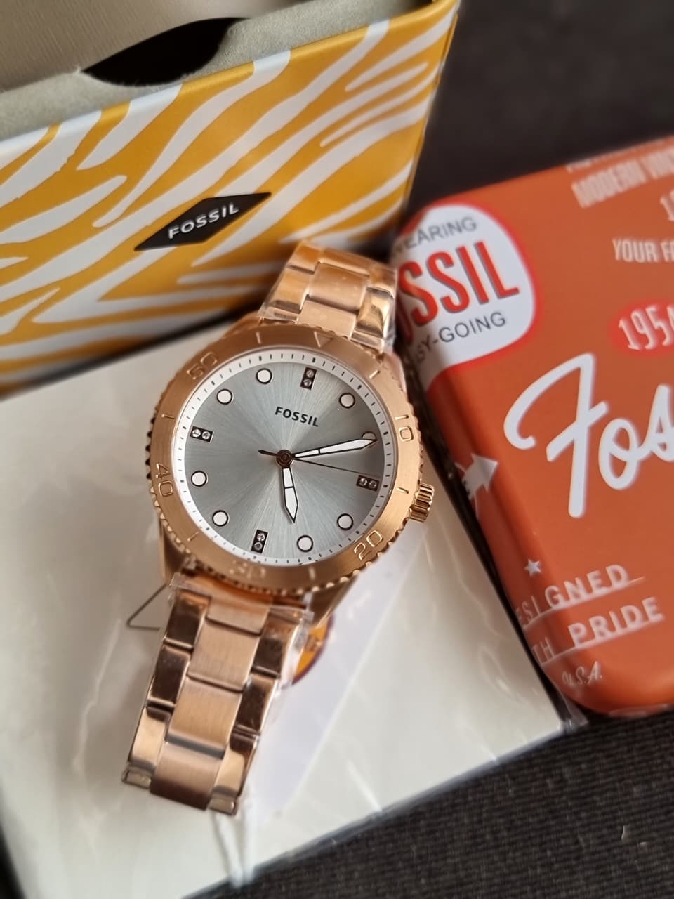Fossil Dayle Women's Three-Hand Two-Tone Stainless Steel Watch - BQ3886