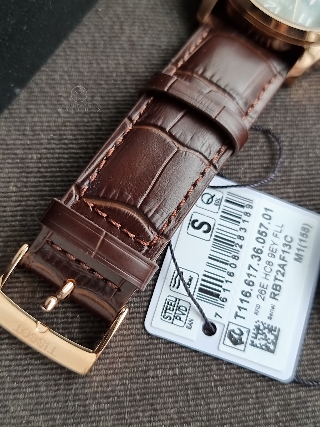 Tissot Chrono XL Classic Brown Leather strap Black Dial Quartz Watch for Men's T116.617.36.057.01
