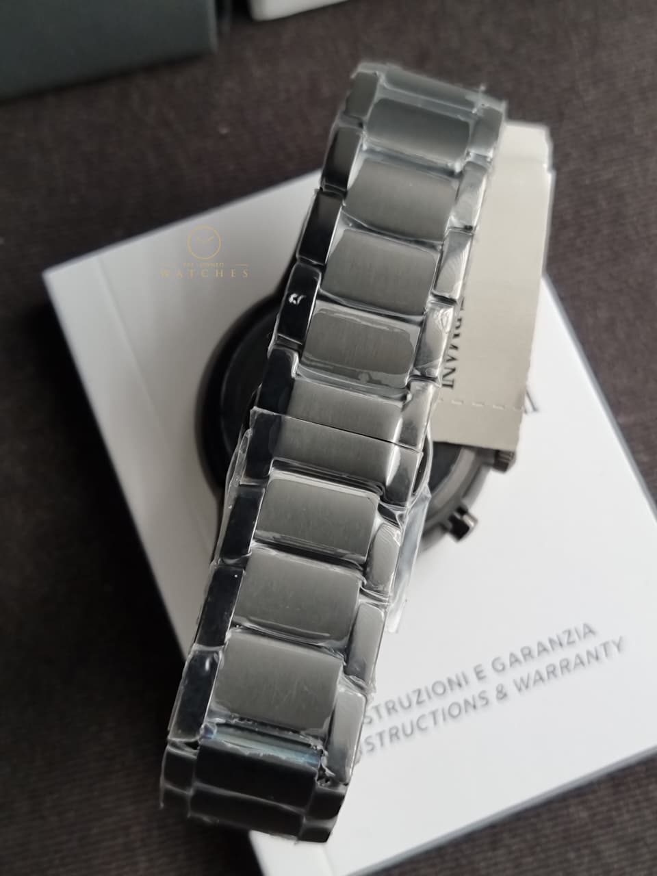 Emporio Armani Men’s Quartz Stainless Steel Brown Dial 43mm Watch AR2454