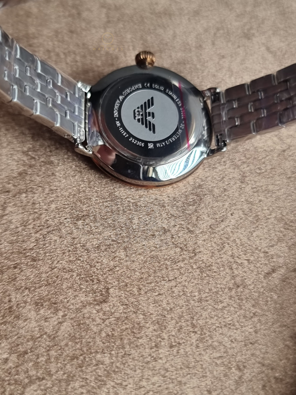 Emporio Armani Women’s Stainless Steel Mother of Pearl Dial 32mm Watch AR11157