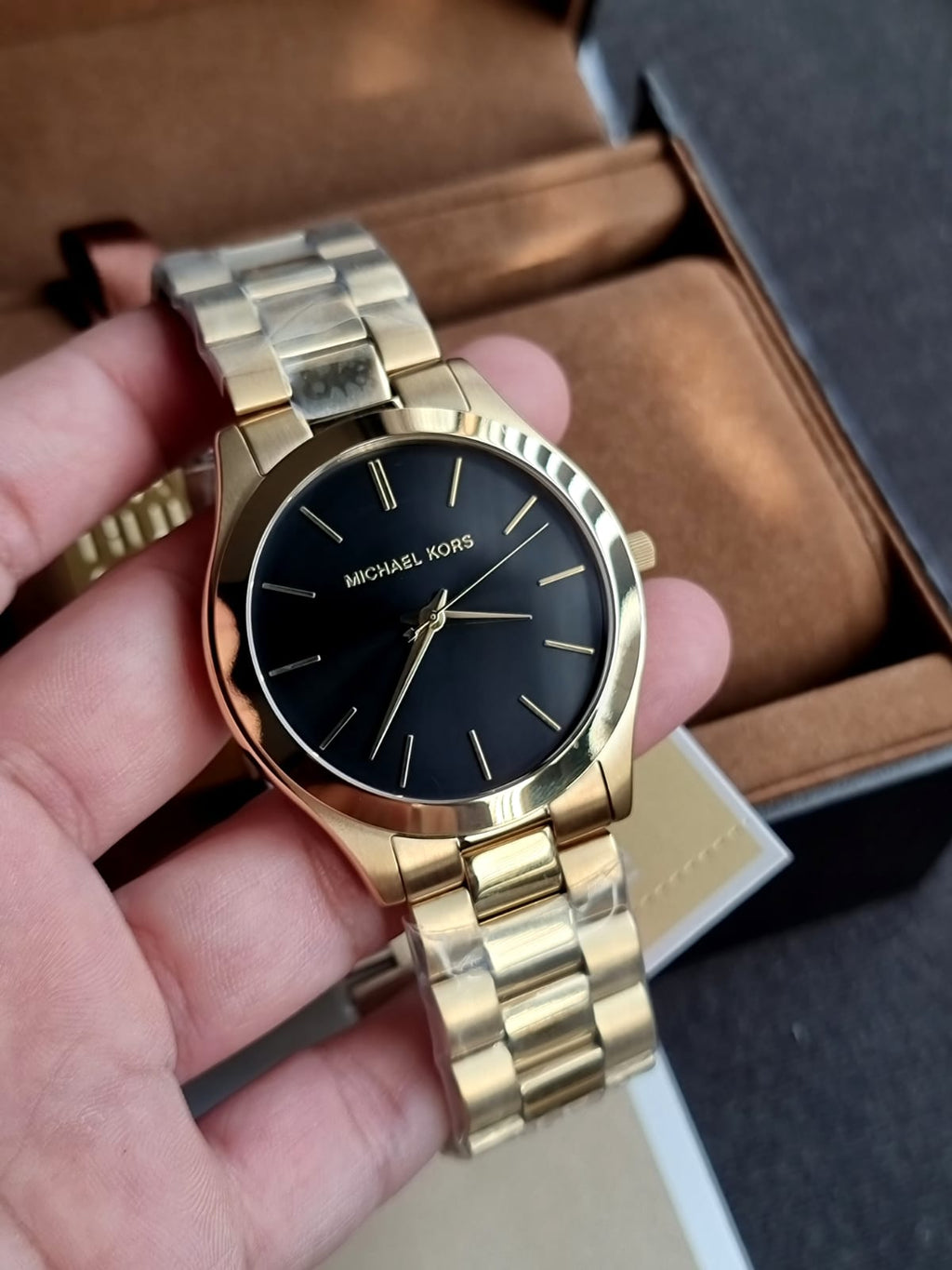 Michael Kors Men’s Quartz Stainless Steel Black Dial 44mm Watch MK8621