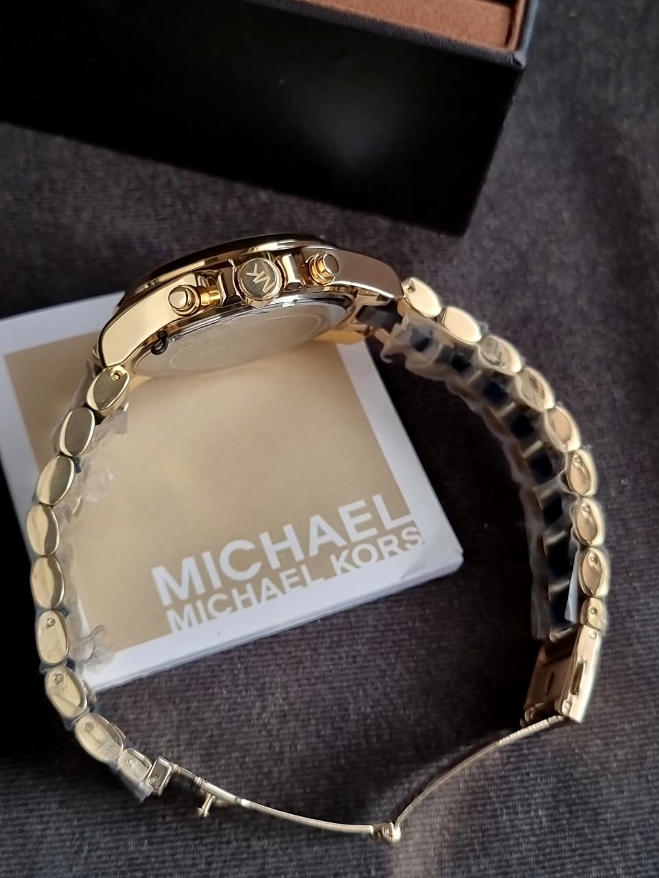 Michael Kors Men’s Quartz Two Tone Stainless Steel Blue Dial 43mm Watch MK6268