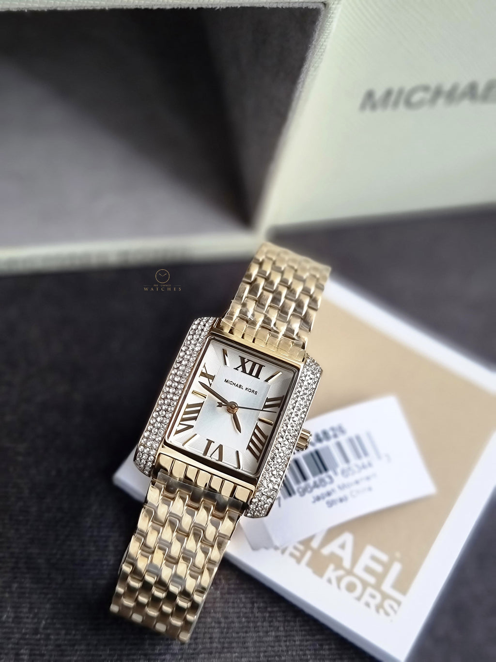 Michael Kors Emery Quartz Crystal 27mm White Dial Ladies Watch
MK4826