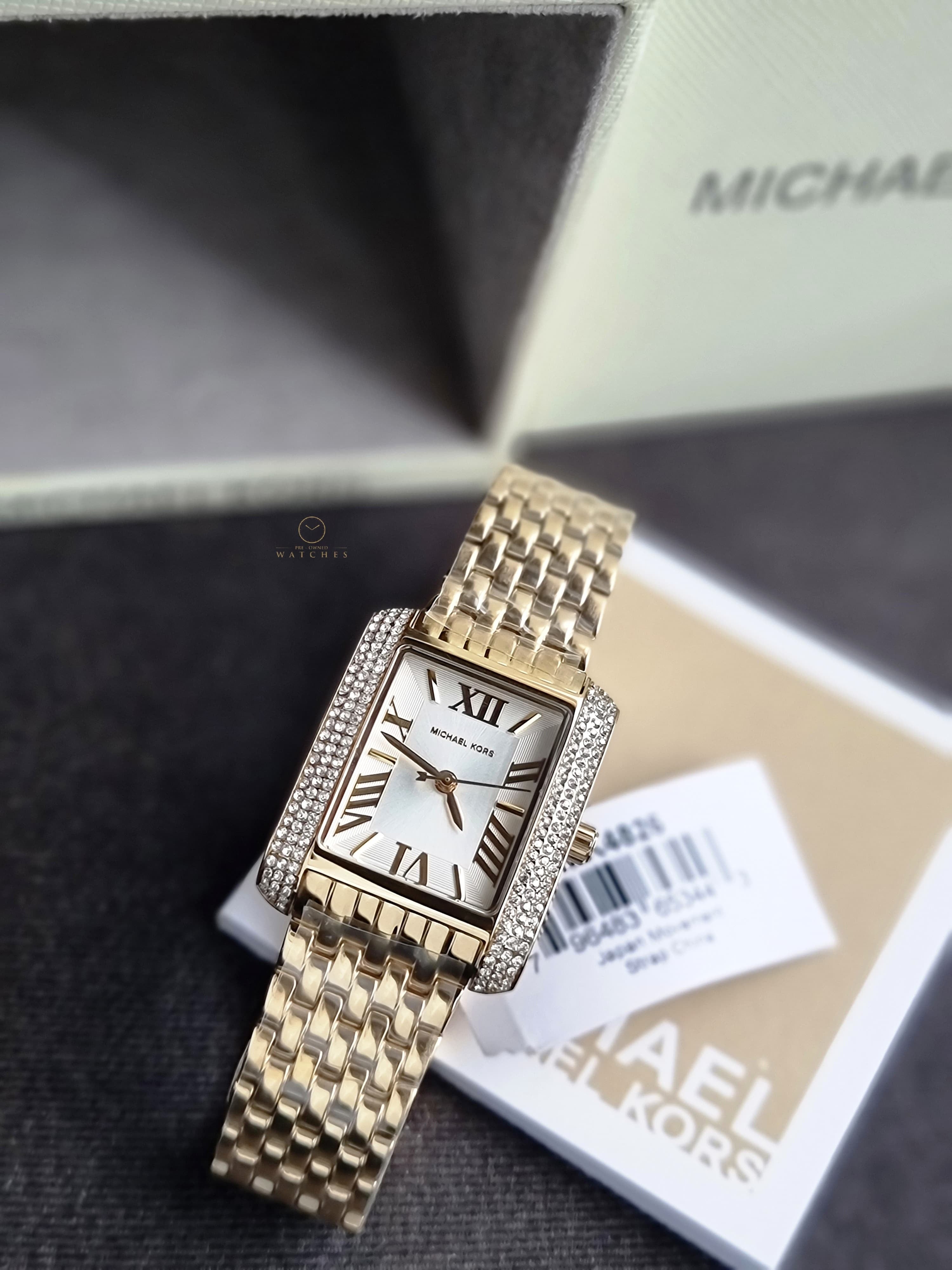 Michael Kors Emery Quartz Crystal 27mm White Dial Ladies Watch
MK4826