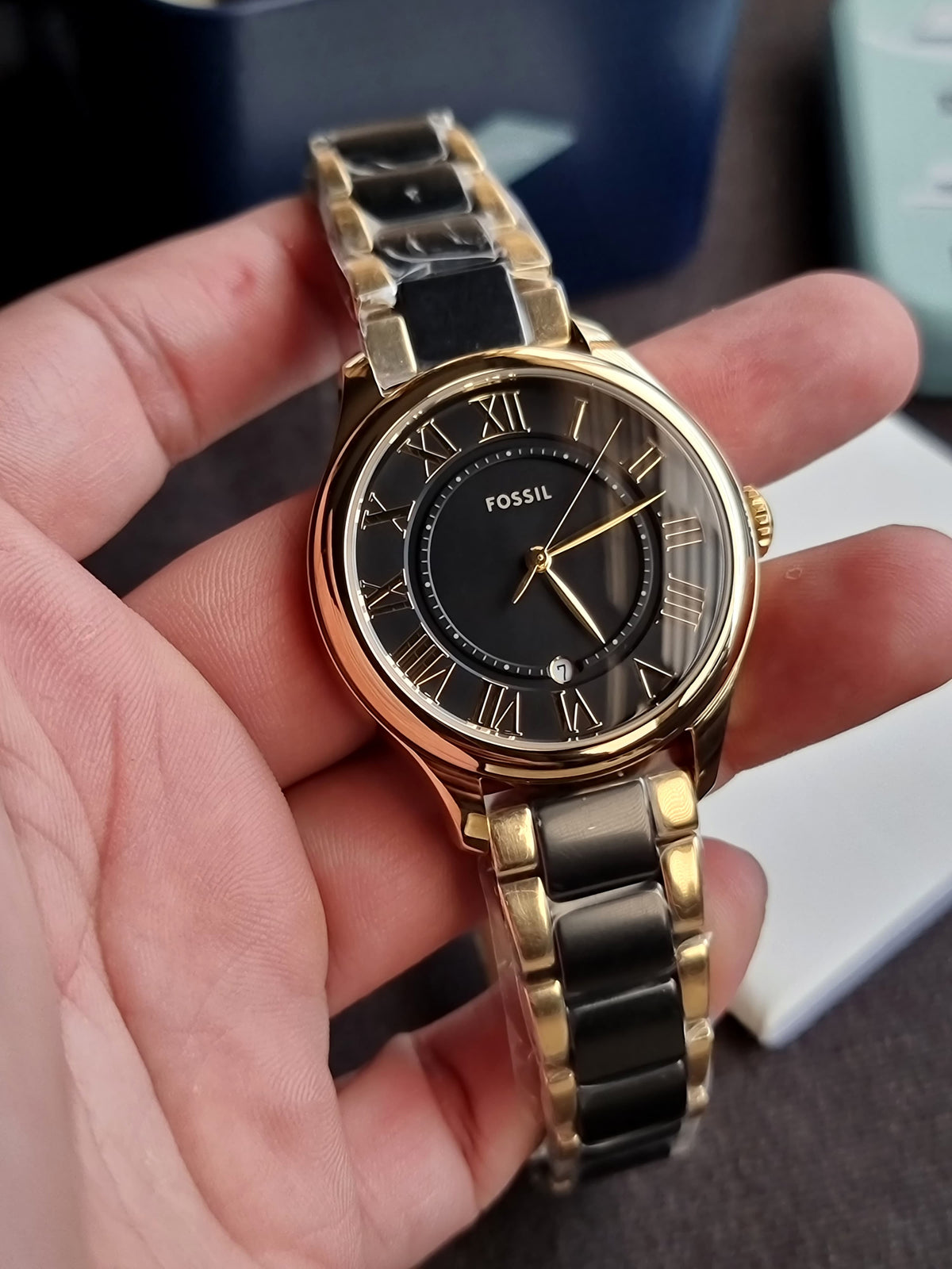 Fossil Gilmore Quartz Black 38mm Dial Ladies Watch CE1132 (Without Tag)