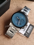 Hugo Boss Men’s Chronograph Quartz Stainless Steel Blue Dial 44mm Watch 1513763