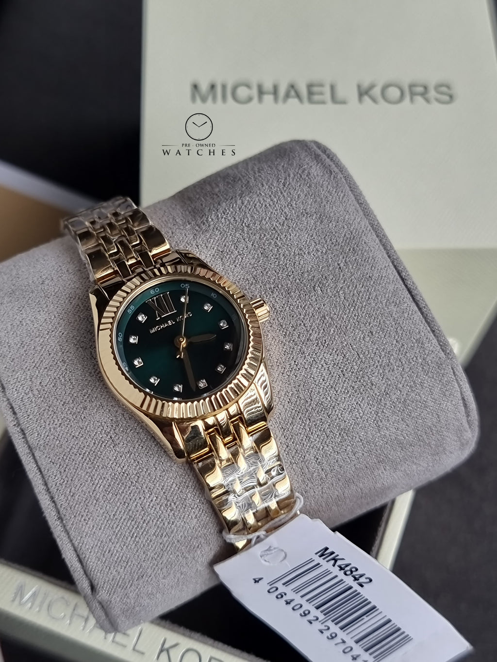 Michael Kors Stainless Steel Analog Green Dial Women's Watch Mk4842
