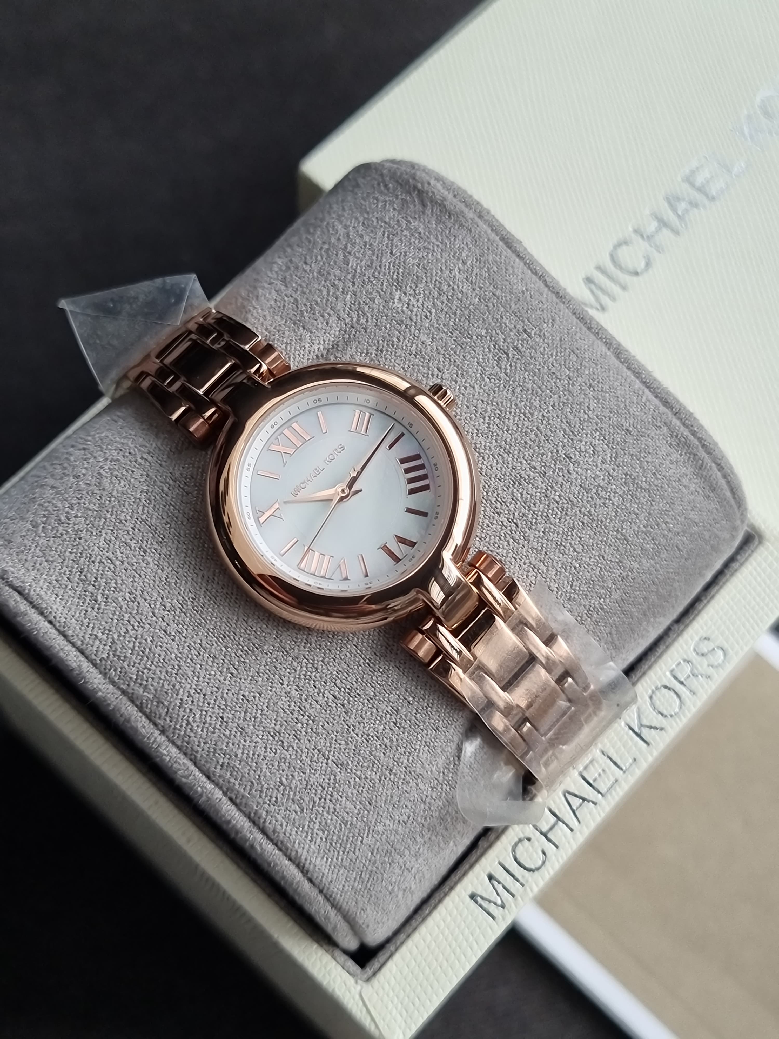 Michael Kors Laney White Mother-Of-Pearl Dial Women 30mm MK4893