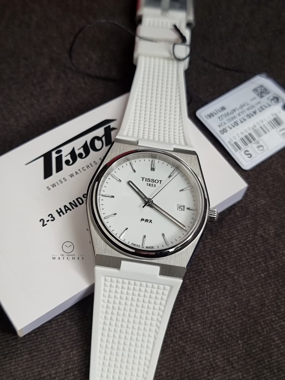 Tissot 
PRX Quartz White Dial Men's Watch
T137.410.17.011.00