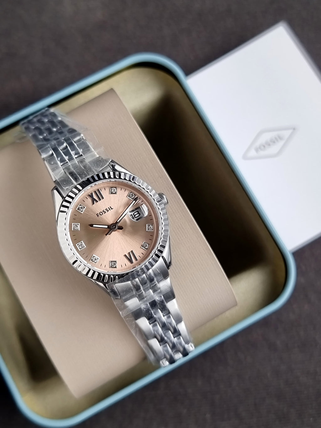 FS Women's Scarlette Micro Three-Hand Date Stainless Steel Watch - ES5150