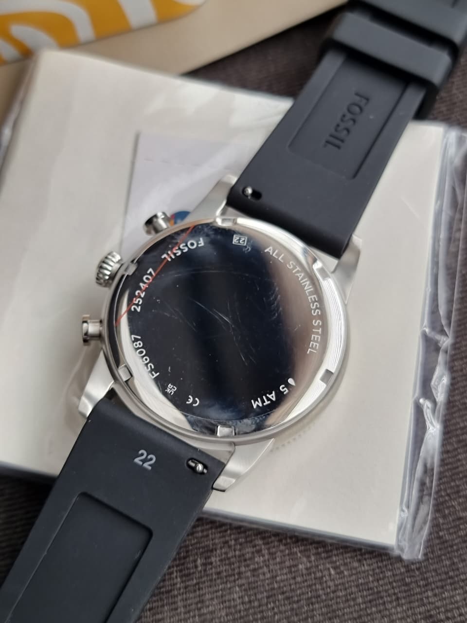 Fossil FS6087 Sport Tourer Chronograph Quartz White Dial Men's Watch