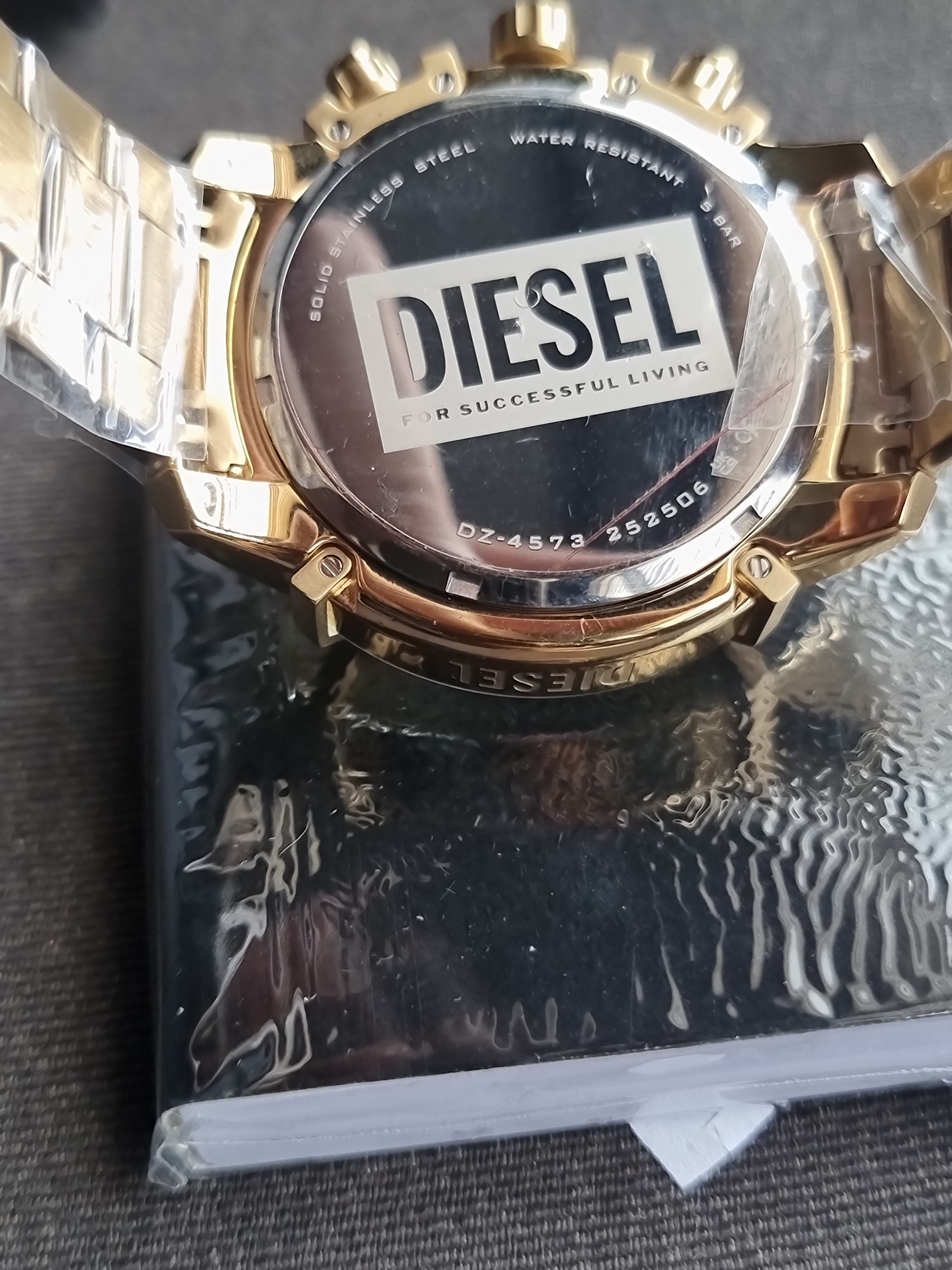 Diesel Men's Griffed Chronograph, 48 mm Case Size, Stainless Steel Watch DZ4573