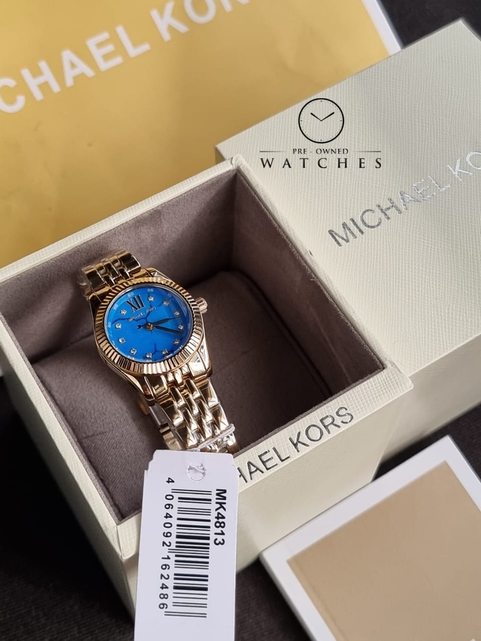 Michael Kors Petite Lexington Quartz Crystal Ladies Watch MK4813