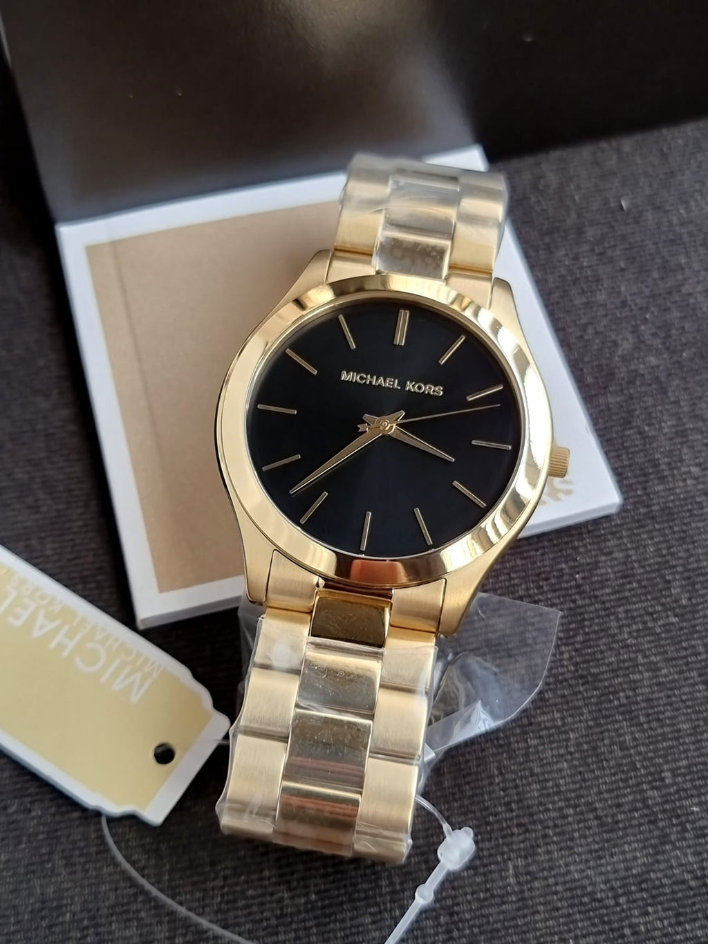 Michael Kors Men’s Quartz Stainless Steel Black Dial 44mm Watch MK8621