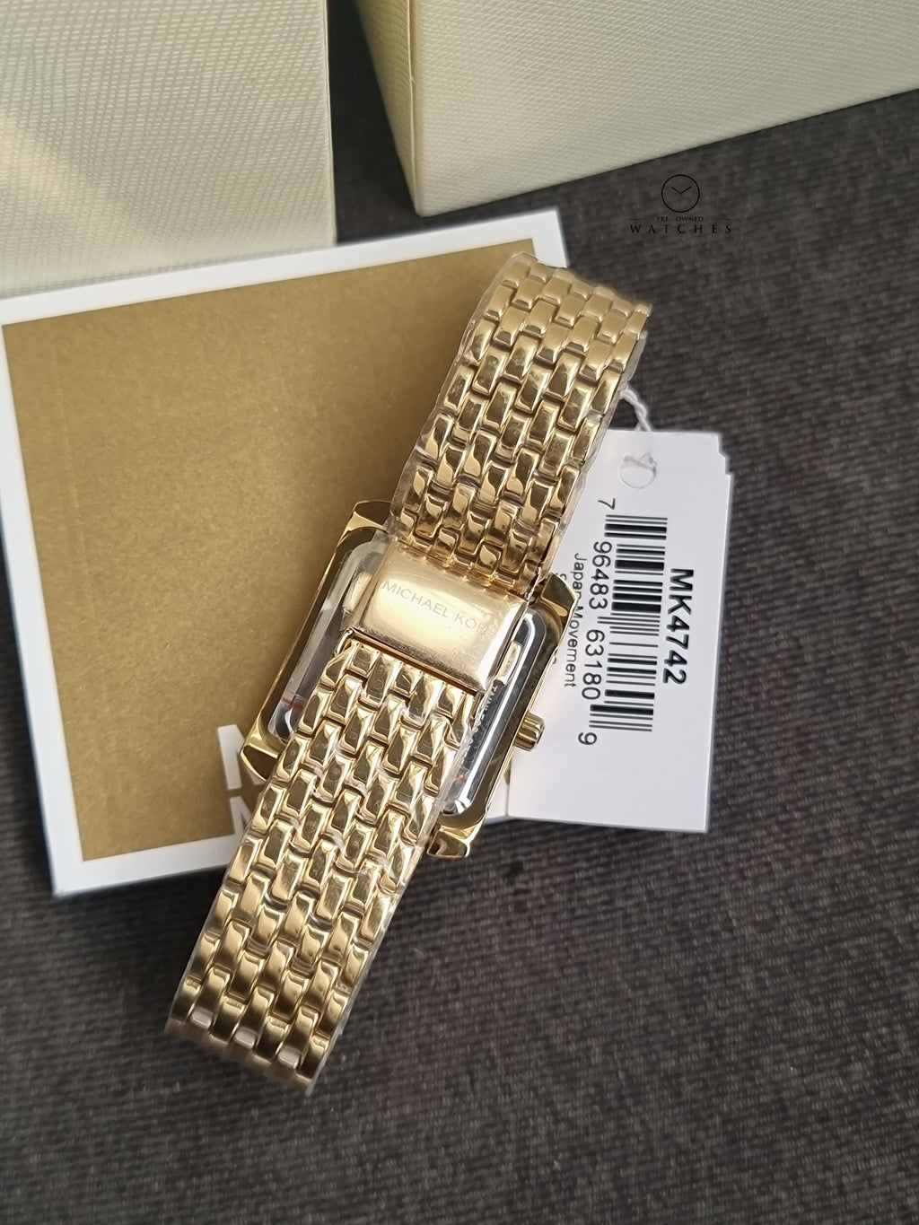 Michael Kors Emery Gold-Tone Stainless Steel Strap Green Dial 33mm Women’s Watch MK4742