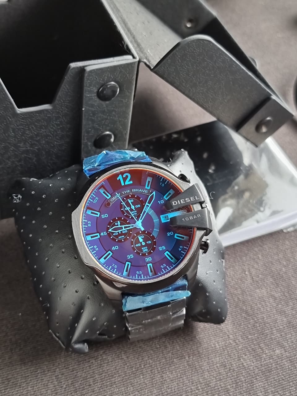 Diesel Black Stainless Steel Black Dial Quartz Watch for Gents - DZ4318