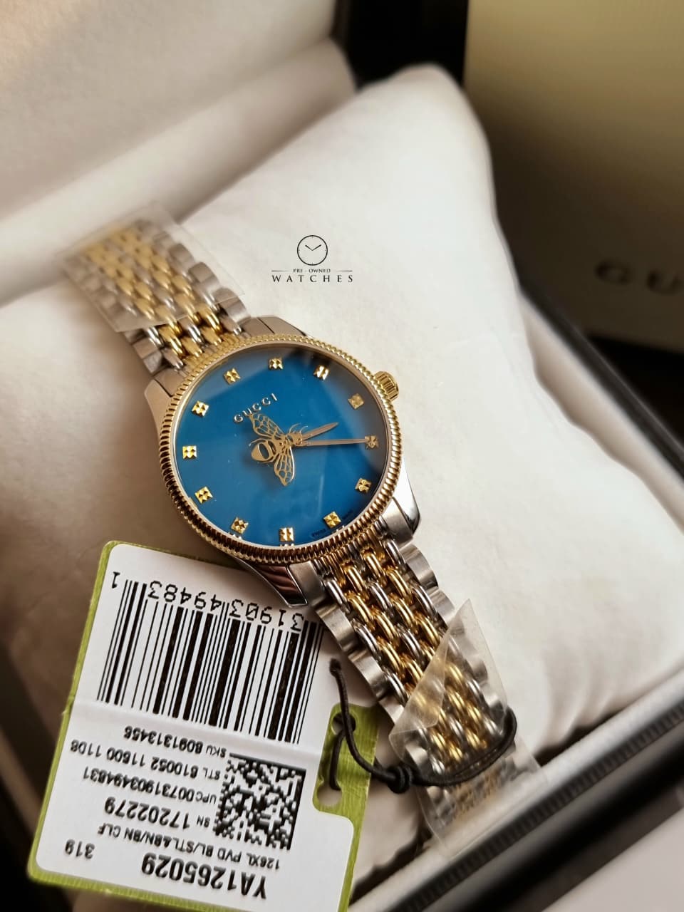 Gucci
G-Timeless Quartz Blue Dial Ladies Watch
YA1265029
