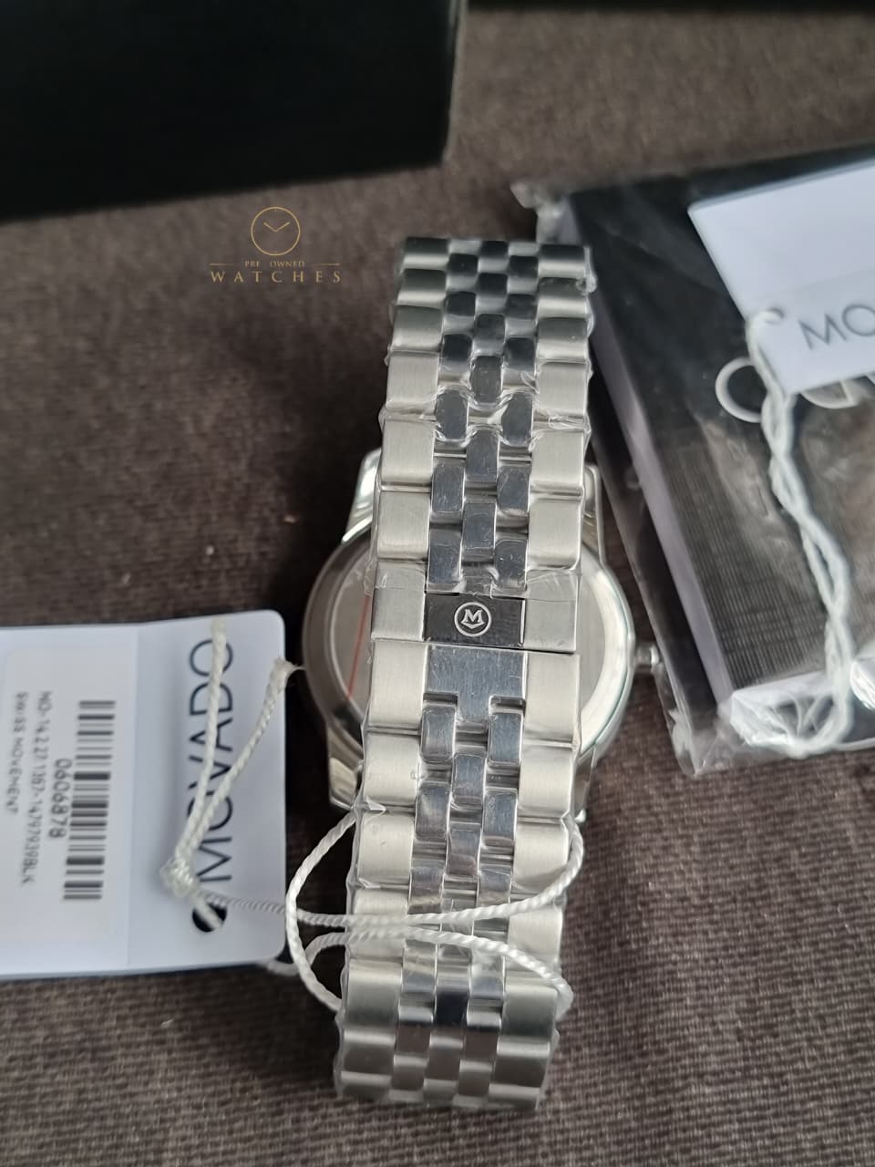 Movado Men’s Quartz Swiss Made Stainless Steel Black Dial 40mm Watch 0606878