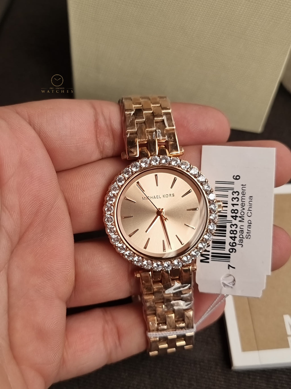 Michael Kors Darci Rose Gold Stainless Steel Rose Gold Dial Quartz Watch for Ladies - MK4514