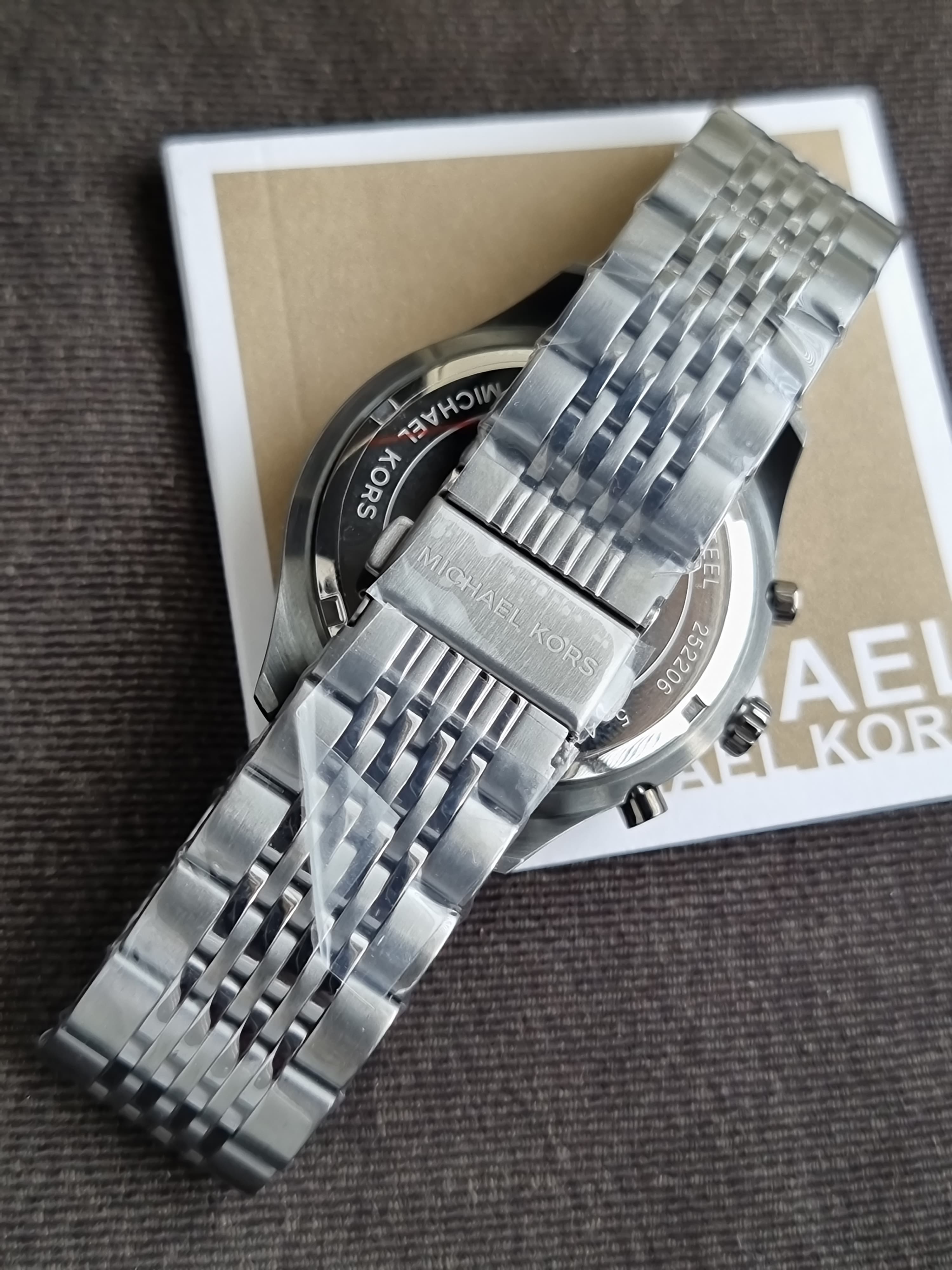 Michael Kors Merrick Analog 42mm Blue Dial Men's Watch-
MK8639