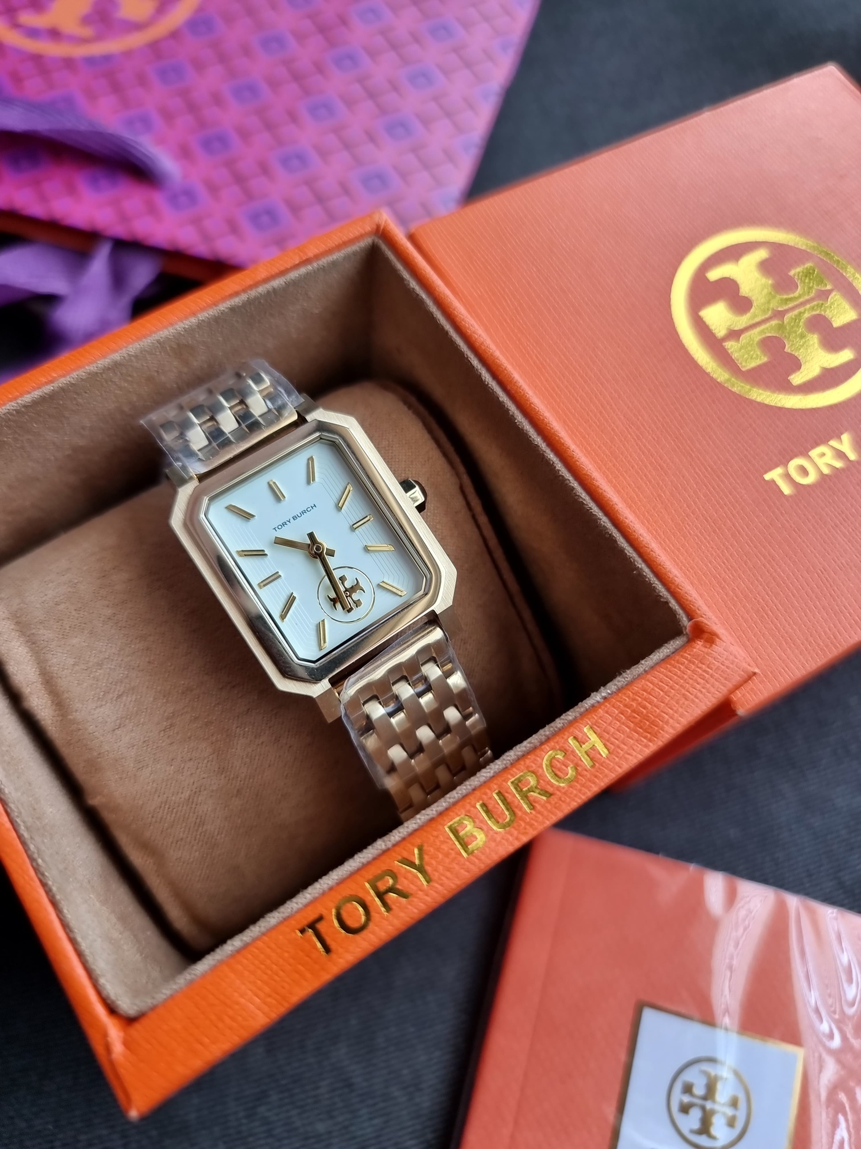 Tory Burch TBW1500 Robinson Stainless Steel Gold Watch(without tag)