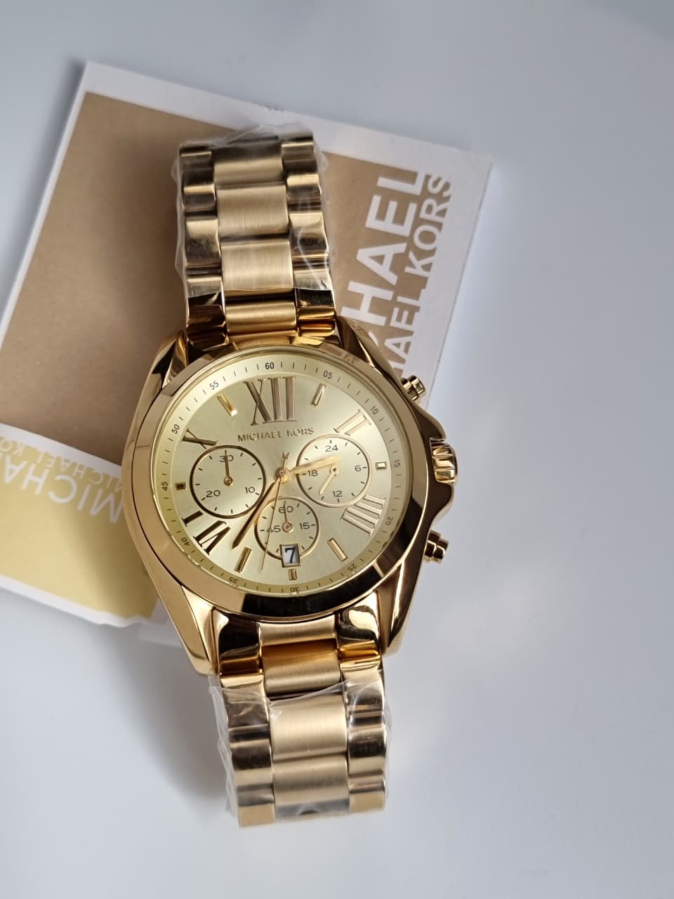 Michael Kors Unisex Chronograph Quartz Stainless Steel Champagne Dial 40mm Watch MK5605