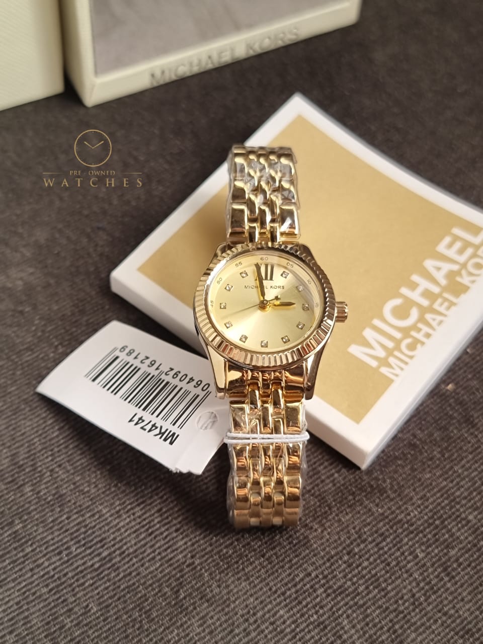 Michael Kors Lexington Three-Hand Gold-Tone MK4741 Stainless Steel Watch