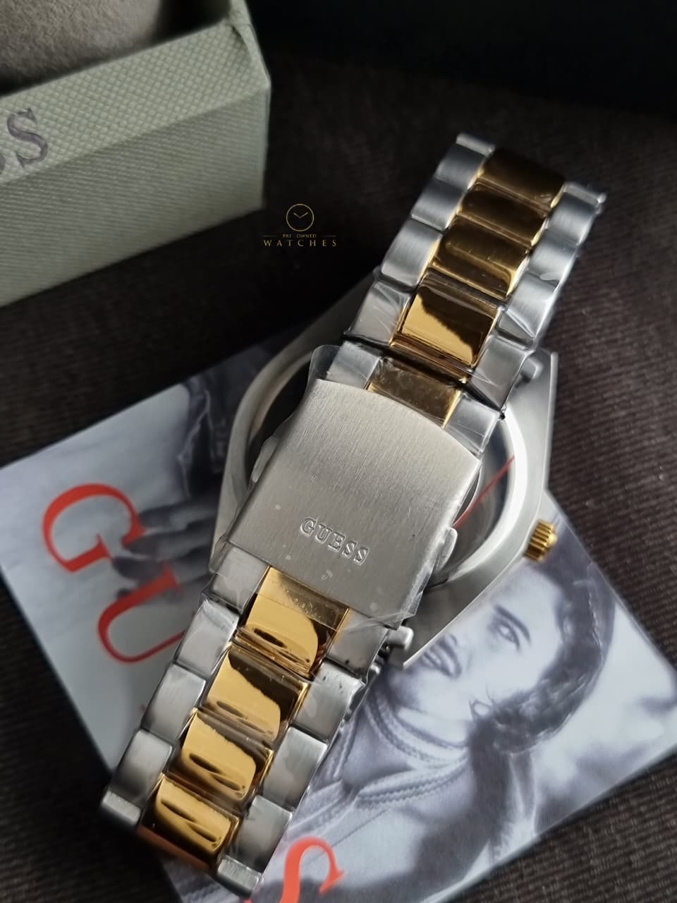 Guess Connoisseur Champagne Round Dial 41mm Analog Men's Watch - GW0265G14